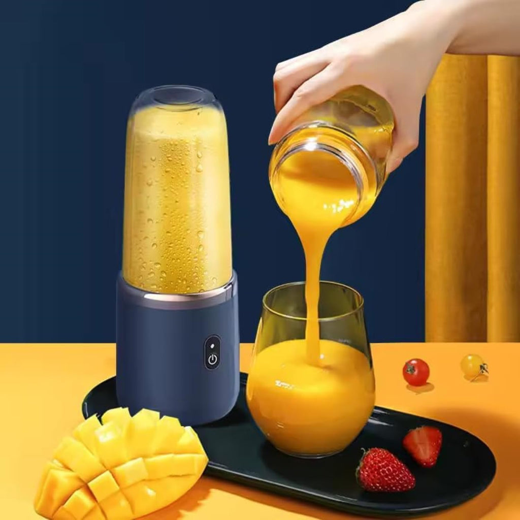 Portable Personal Blender – 6-Blade Smoothie Maker with 3 Speed Modes & USB Charging (1500mAh)