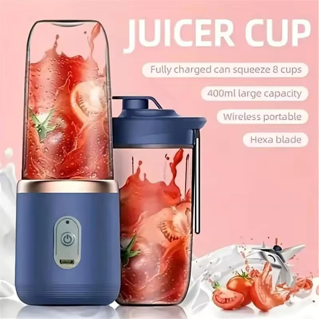 Portable Personal Blender – 6-Blade Smoothie Maker with 3 Speed Modes & USB Charging (1500mAh)